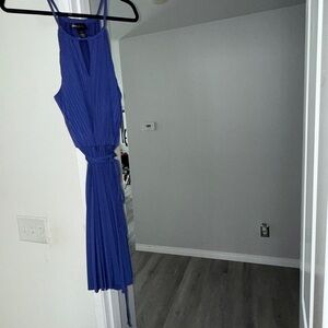 Lane Bryant Royal Blue Pleated Dress